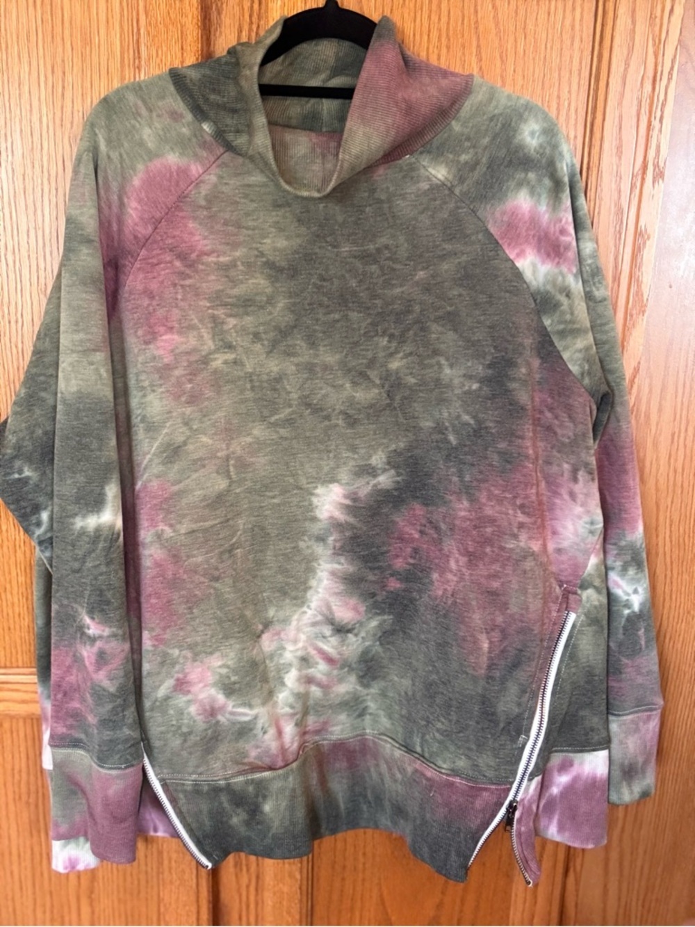 The Sweatshirt Project Tie Dye Cowl Neck Sweatshirt 1X